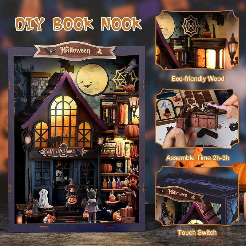 Haunted Castle Night DIY Book Nook Kit