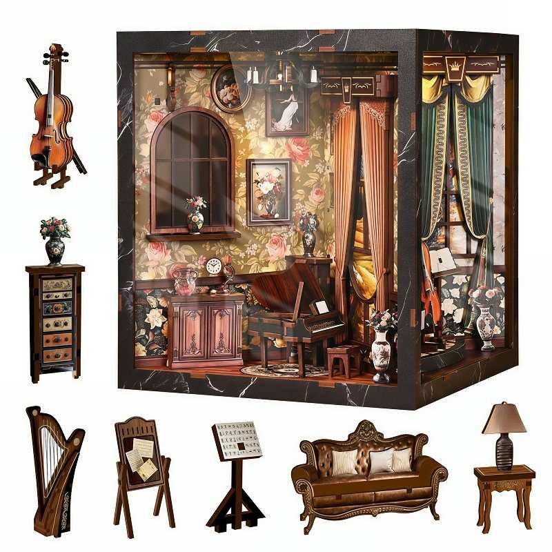 European Melody Room Miniature House Kit