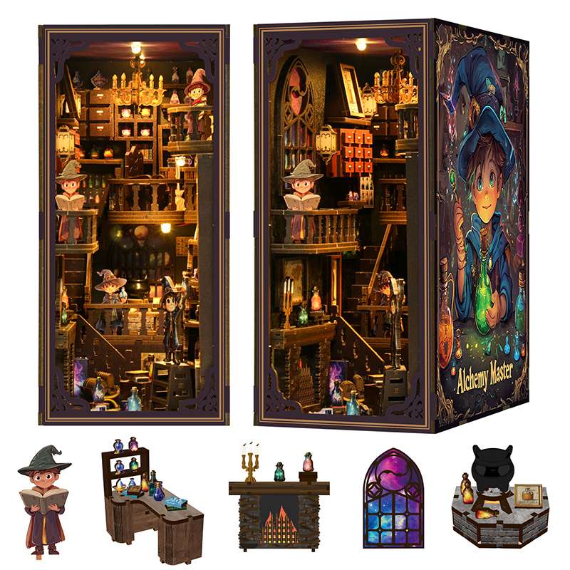 Little Wizards' Potion Lab DIY Book Nook Kit