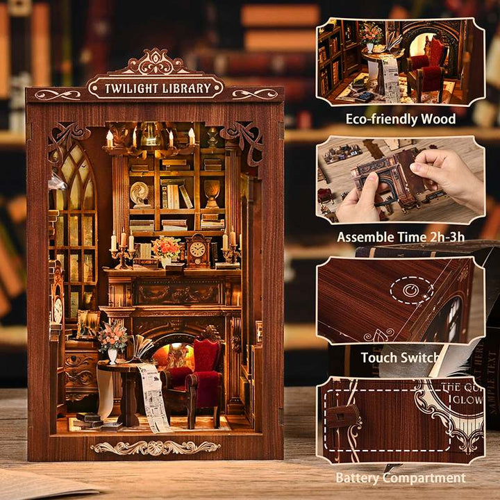 Vintage Study Room DIY Book Nook Kit