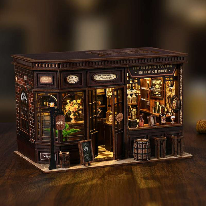 Vintage Tavern Bar Miniature House Kit