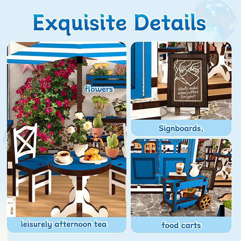 Seaside Coffee House Miniature House Kit