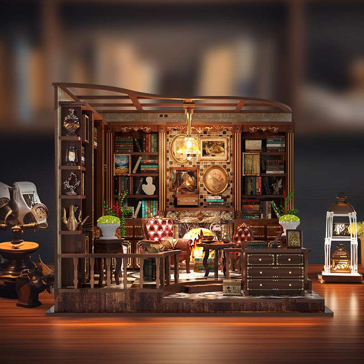 Vintage Study Room DIY Book Nook Kit