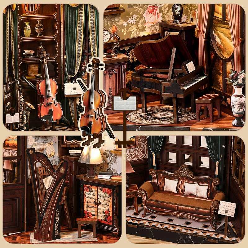 European Melody Room Miniature House Kit
