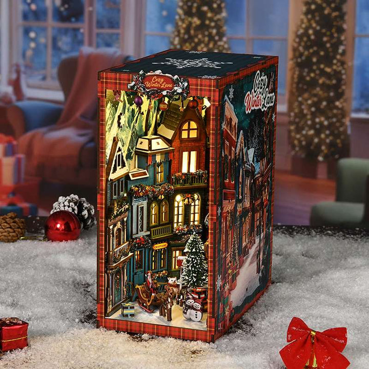 Cozy Christmas Village DIY Book Nook Kit