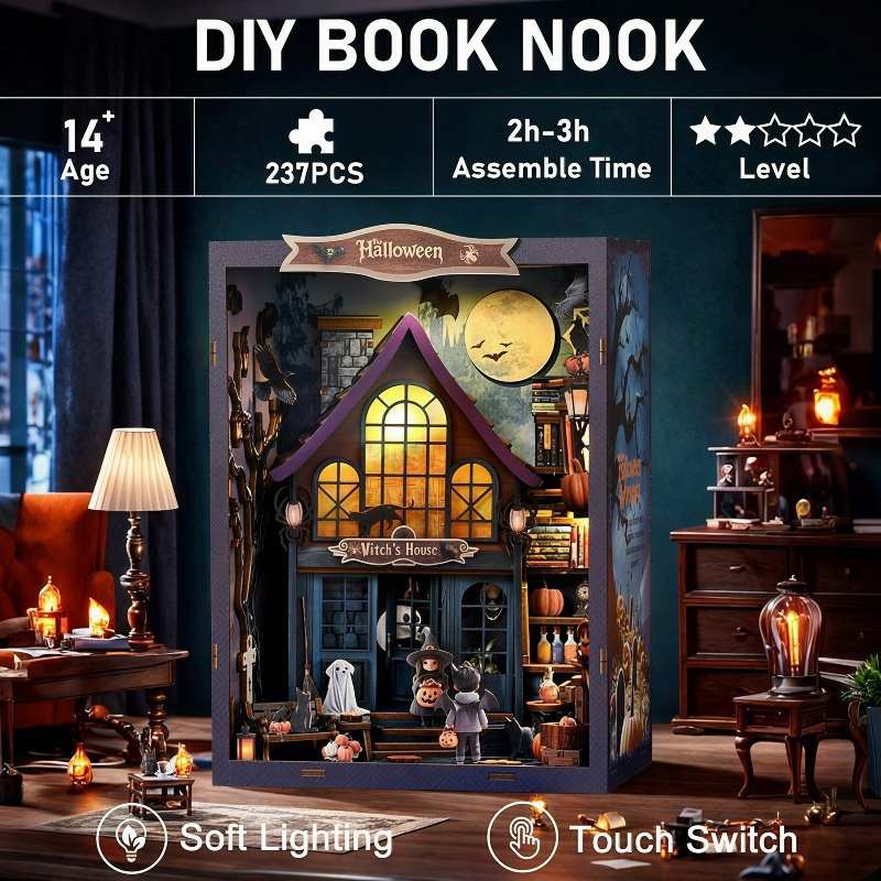 Haunted Castle Night DIY Book Nook Kit