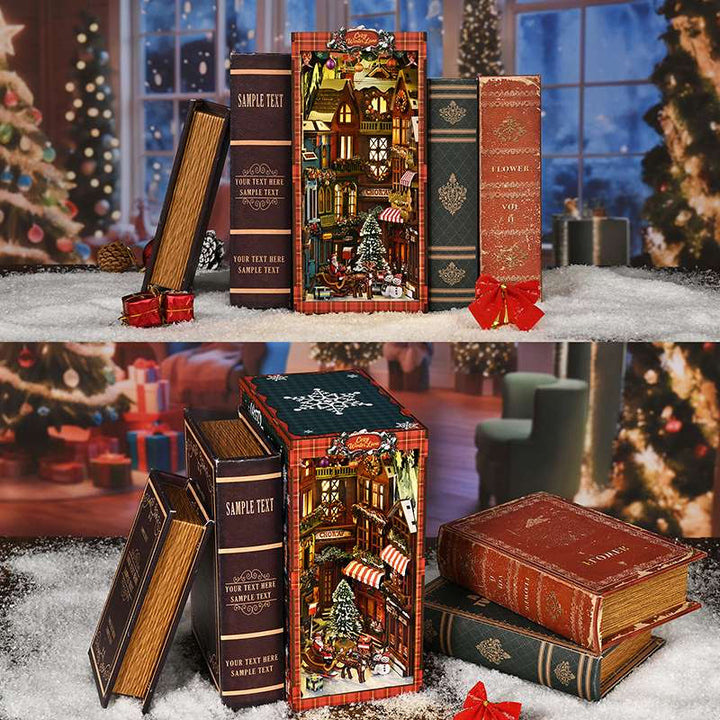 Cozy Christmas Village DIY Book Nook Kit