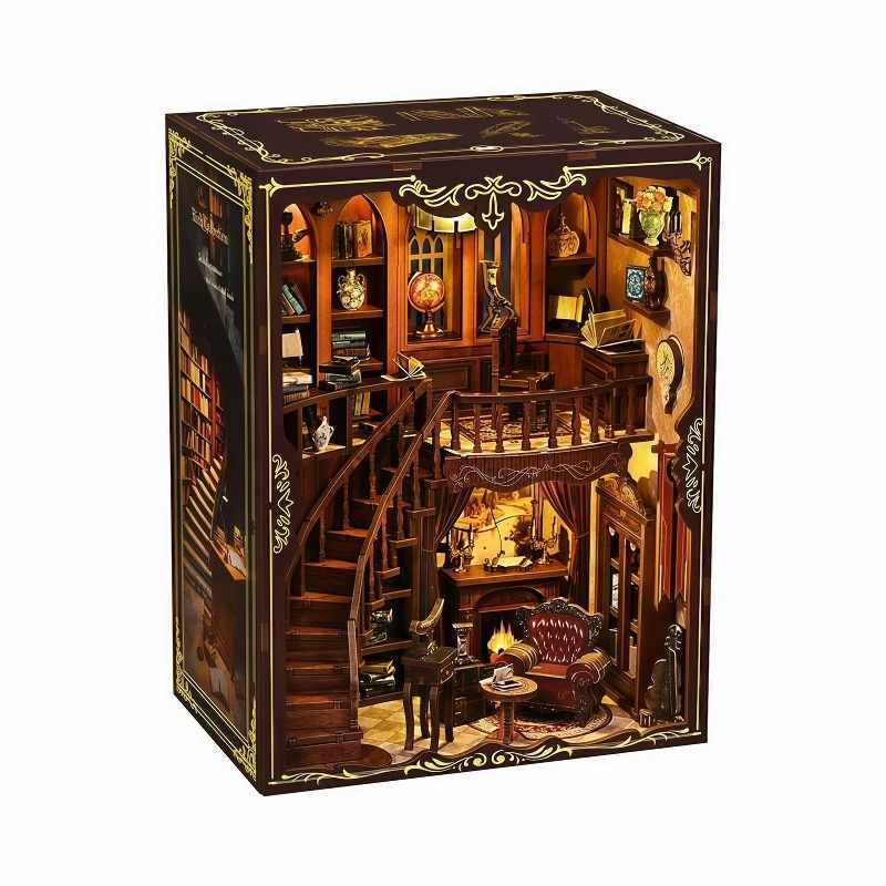 Vintage Library Study DIY Book Nook Kit
