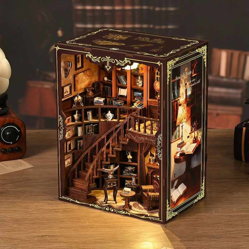 Vintage Library Study DIY Book Nook Kit