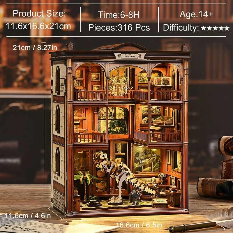 Fossil Museum DIY Book Nook Kit