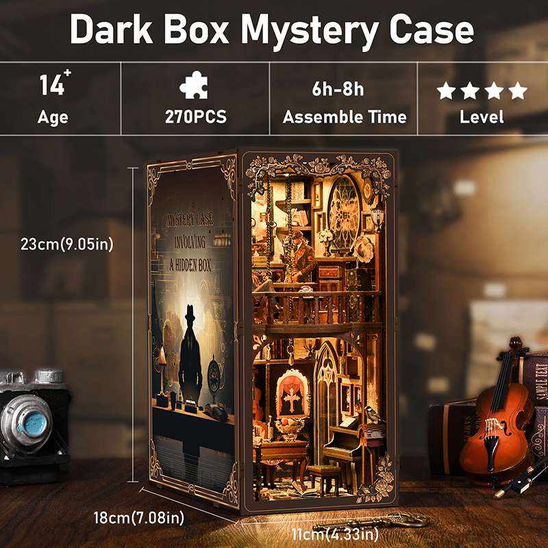 The Secret Case Files Detective Book Nook Kit